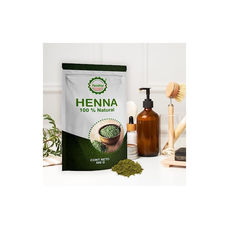 Henna en Polvo 500 Gramos 100% Natural