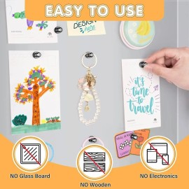 20x Fridge Magnets For Whiteboard Refrigerator Magnets Small&Strong Metal Magnet
