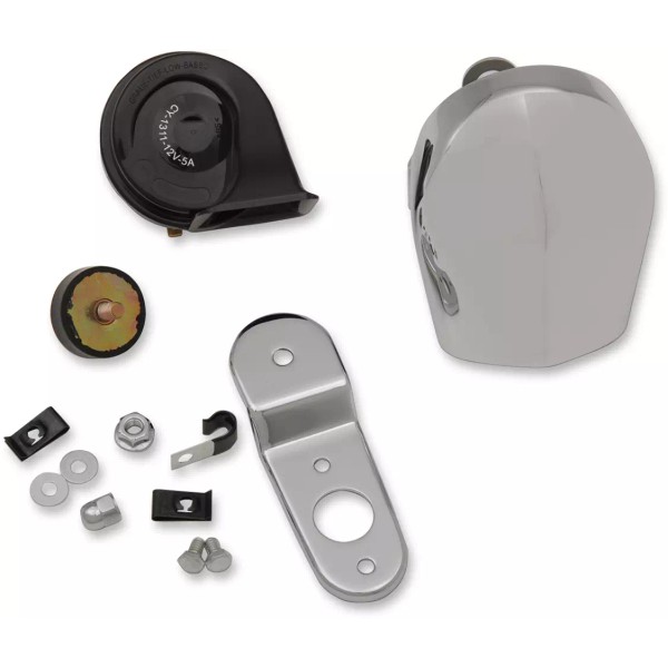 Drag Specialties Chrome 110db Electric Horn Kit fits 1990-24 Harley
