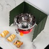 LinkWhere Camping Stove Windscreen – Heavy Duty Foldable Wind Guard