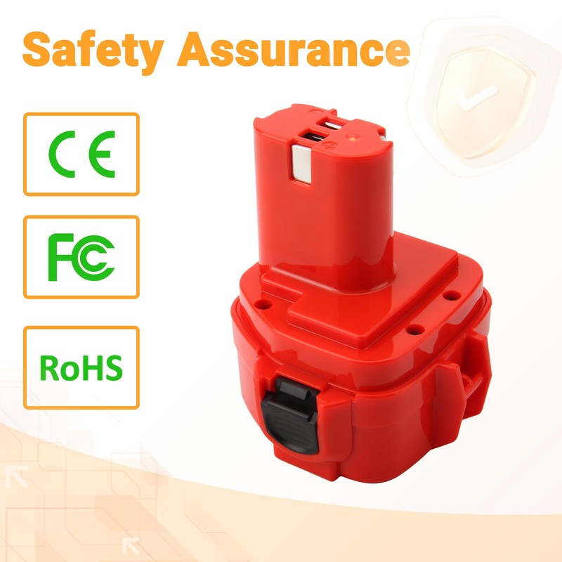 Shentec 2-Pack 12V 4.0Ah Battery Compatible with Makita 1220 1222