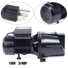 PanDair 110V 3/4 HP Self-Priming w/Pressure Switch Shallow Water Pump 1" Well Jet Pump