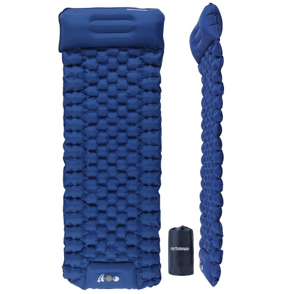 TurnWay Self Inflating Camping Sleeping Pad Foot Press Inflatable Pad
