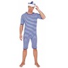 Bathing costume, blue/white (Medium)