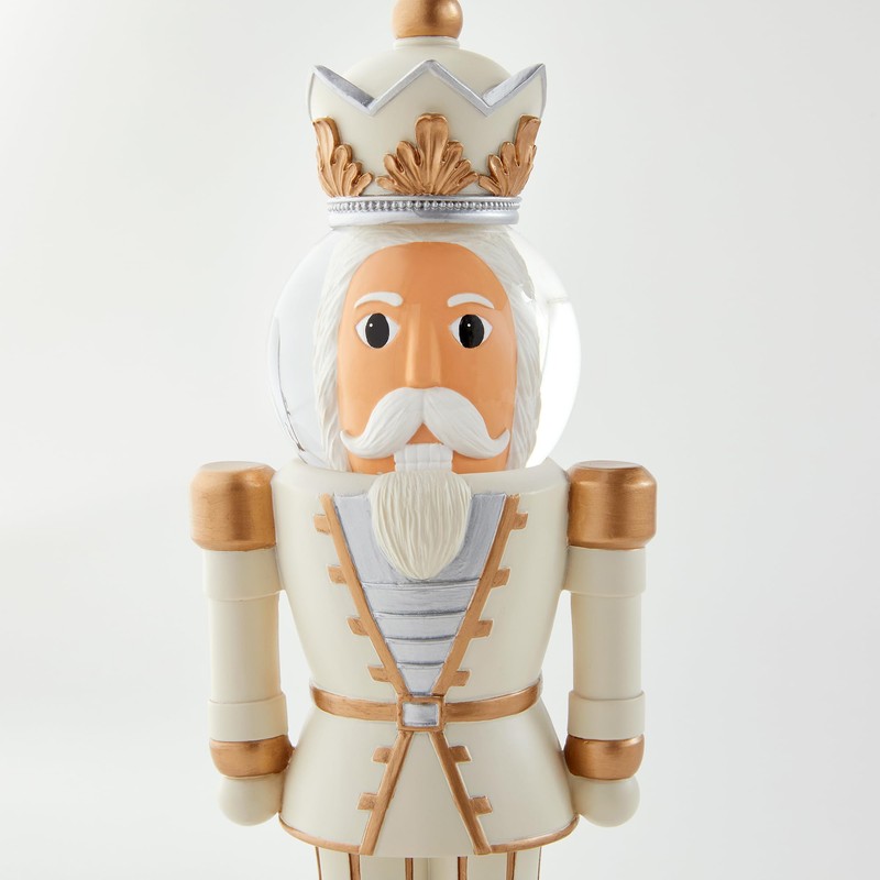 Things Remembered Engraved Nutcracker Musical Snow Globe Figurine in Light