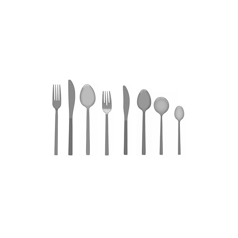 Fortessa Arezzo 18/10 Stainless Steel Flatware, Serving Spoon, 9.3", Brushed
