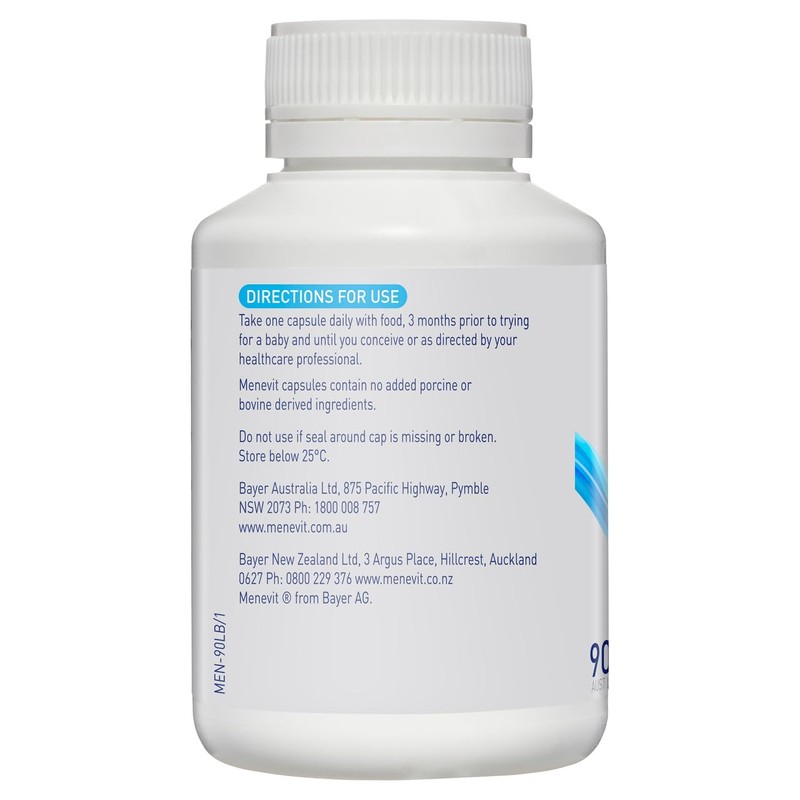 Menevit Pre-Conception Sperm Health Multivitamin with Vitamin C, Zinc, Lycopene