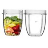 ELEFOCUS 2 X 18 oz Short Cups Compatible with Nutribullet