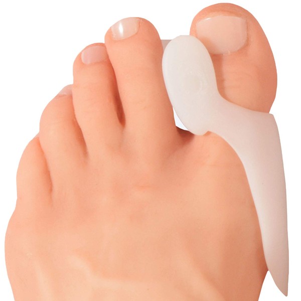 Dr. Frederick's Original Bunion Pad & Spacer - 4pcs - Temporary Bunion Corrector - Toe Separator - Soft Gel Cushion - Bunion Shield - Wear with Shoes - Fast Bunion Pain Relief for Women & Men
