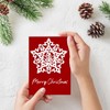 ORIGACH 4 Pcs Snowflake Metal Die Cuts with Christmas Element