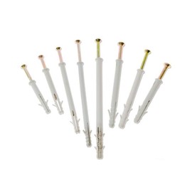 20 x Nylon Frame Hammer Anchor Screw Fixings, 120mm x M10 Used to fix Windows, Doors and Conservatory Frames to Masonry Walls