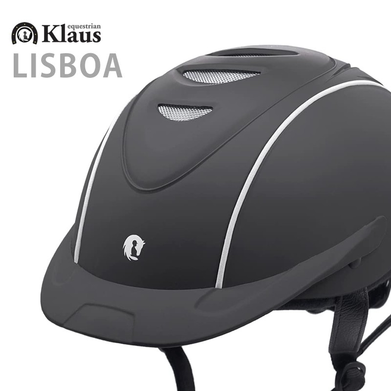 Klaus LISBOA Riding Helmet (Black) 22.8 - 24.4 inches (58
