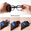 KFPH Double Eyeglasses Pouch Large Squeeze Top Microfiber Soft Glasses