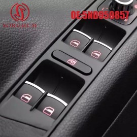 Sangpumsangseuseoljeongchamjo 5번째 959857 VW Jetta Tiguan 골프 MK5 gti Passat B6 CC Seat Leon 5ND 959 857 용 파워 윈도우 마스터 Power Window Master for 5th 959857 VW Jetta Tiguan Golf MK5 GTI Passat B6 CC Seat Leon 5ND 959 857 [Car Chrome Switch]