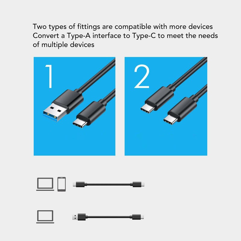 M.2 NVMe SSD Enclosure USB 3.1 Gen2 10Gbps M.2 SSD
