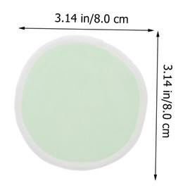 BIUDECO 7pcs Reusable Makeup Remover Pads Set Facial Puff Washable Includes Green Pads Storage Pouch for Daily Use