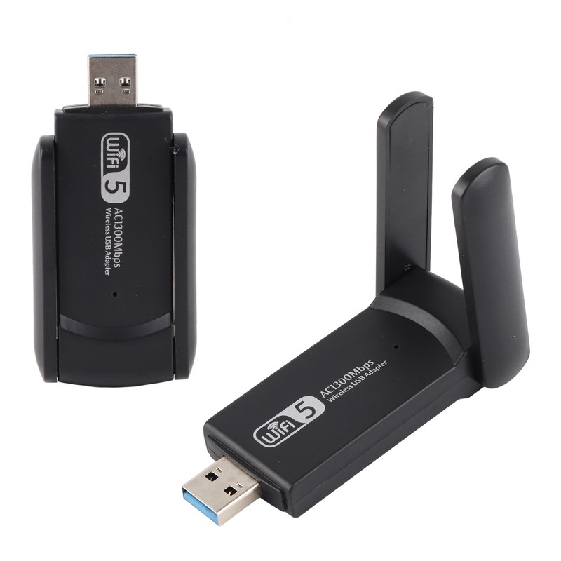 WiFi Adapter Wireless Dual Band 5.8G/2.4G 1300M Mini USB 3.0