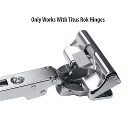 Titus Rok T-Type Glissando TT Snap On 110, 120 Degree Soft Close Cabinet Hinge Damper Adapter Add on TSC110A European Made for Titus Rok Hinges Only (50, Soft Close Adapter Add On)