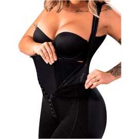 Snatched Body Mini Ab Board Post Surgery Liposuction Tummy Tuck Compression Garment for Women Black