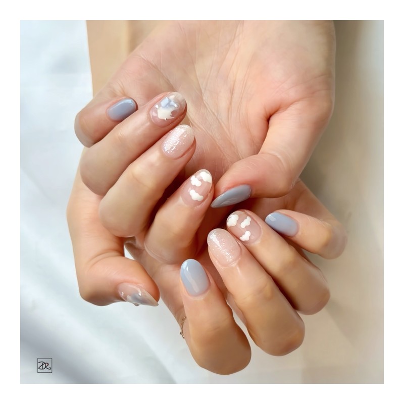 Dara Beauty 2024 March Art of the MonthSee-through Cloud Nail❣
