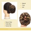 Human Hair Messy Bun Hair Pieces for Women Tousled Updo