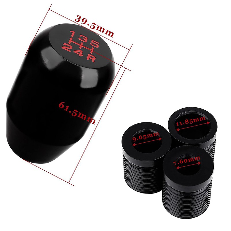 OCC MOTOR SPORT Gear Lever Knob Black Aluminium