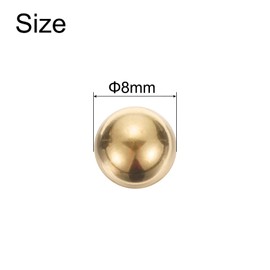 sourcing map 20pcs Precision Solid Brass Bearing Balls 8mm Industrial Brass Ball Spheres for Machinery, Automotive, and DIY
