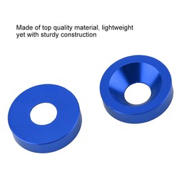 Screw Duokon 6pcs M8 License Plate Frame Mudguard Bumper Engine Cover Washer / Screw Set for Car/Motorcycle (8 mm) (Blue)