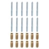 sourcing map M6x60mm Hanger Bolts, 12pcs 31mm Wood Dowel Screw