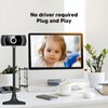 HD Webcam, USB Webcam with Manual Focus and Microphone, USB