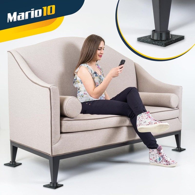 Mario10 Multipurpose Anti-Vibration Pads and Cups (black-cups, set)