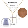 Lcbulu 14K Gold Plated Cross Necklace for Women - Dainty