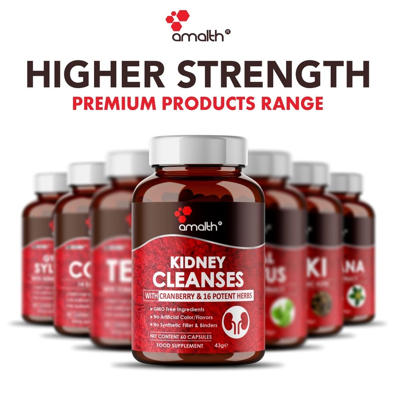 Kidney Cleanse Supplements Kidney Support Formula with Premium Cranberry Extract-