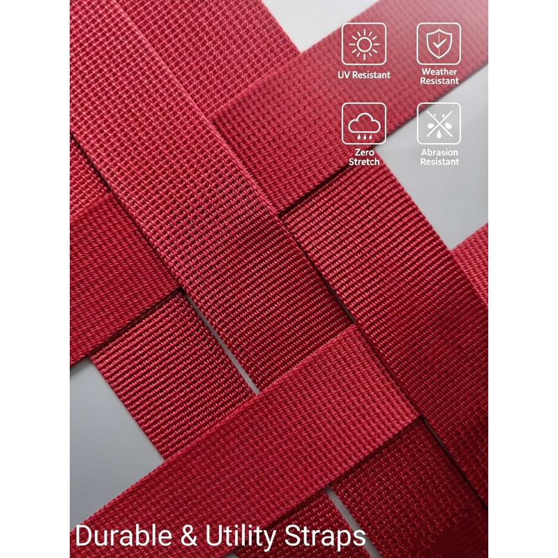 6 Pack 1" x 96" Boat Cover Tie Down Straps