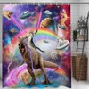 Uokiuki Funny Cat Shower Curtain Boys Kids Bathroom Decor, Cool