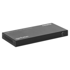Manhattan Divisor de Video Splitter HDMI, 18G, EDID, 4X HDMI, 3840 x 2160 Pixeles, 4K Ultra HD, Negro