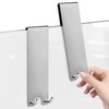 Linkidea 2 Pack Shower Over Door Hook, 7" Stainless Steel