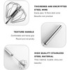 Semi-automatic Whisk, Stainless Steel Egg Beater, Versatile Milk Frother, Hand