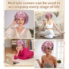 WELROG Silk Bonnet Sleep Cap, 100% Mulberry Silk Bonnet, Sleep