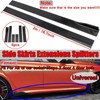 KEEPDSGN 78.7'' Side Skirts Splitter Lip Glossy Black For 2017-2021