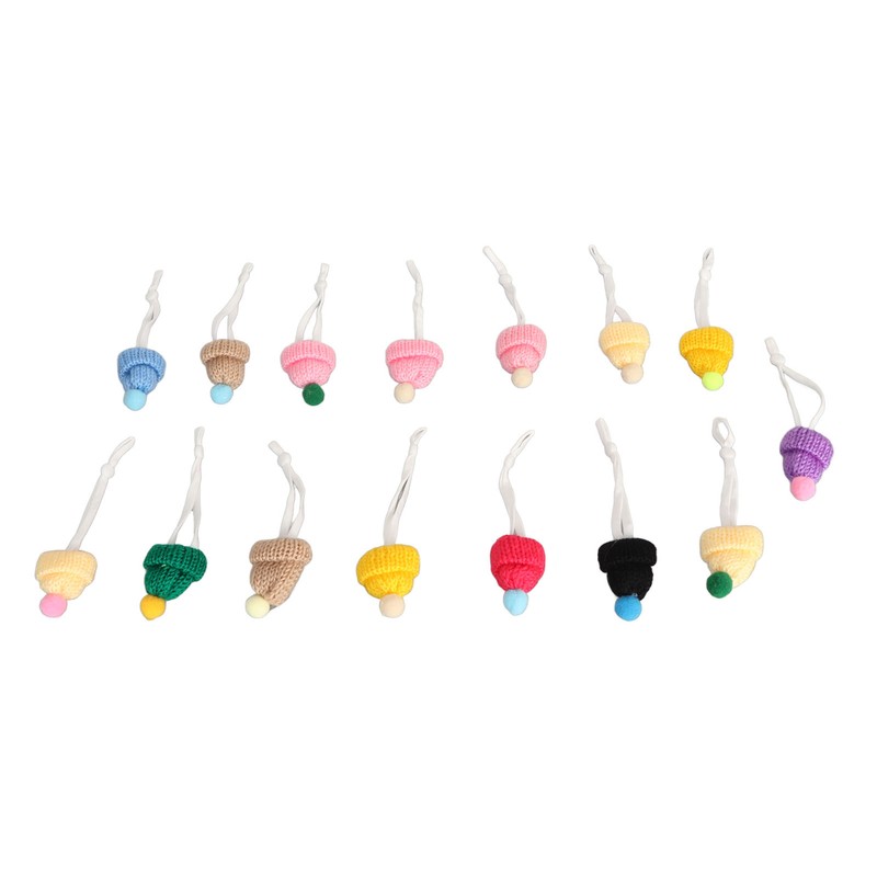 15pcs Small Christmas Knit Hats Exquisite Innovative Cute Stylish Small