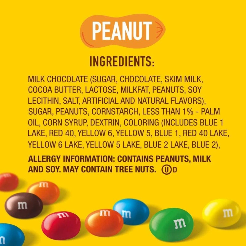 M&M's Peanut Milk Chocolate, Fun Size Candy, Individually Wrapped (2