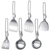 Camp Kitchen Set,6 Piece Folding Soup Spoon Travel Utensils Kit