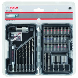 Bosch 2 607 017 328 x Hexagonal Phillips/Pozidriv Screwdriver Bits, Slot, 8/10/13 mm/Torx/2.5/3.0/3.5/4.0/5.0/6.0 mm) by Bosch