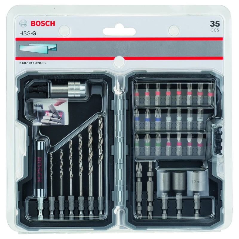 Bosch 2 607 017 328 x Hexagonal Phillips/Pozidriv Screwdriver Bits,