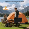 SNKOURIN 2 Burner Portable Butane Camping Stove, Dual Fuel Stove