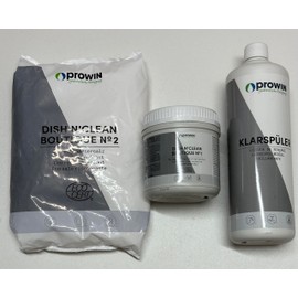 Prowin Dishwasher Set with Powder, Salt and Rinse Aid