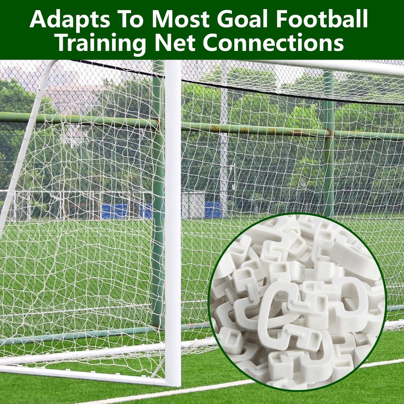 RunNico 50Pcs Soccer Goal Net Clips, Plastic Football Net Clip,
