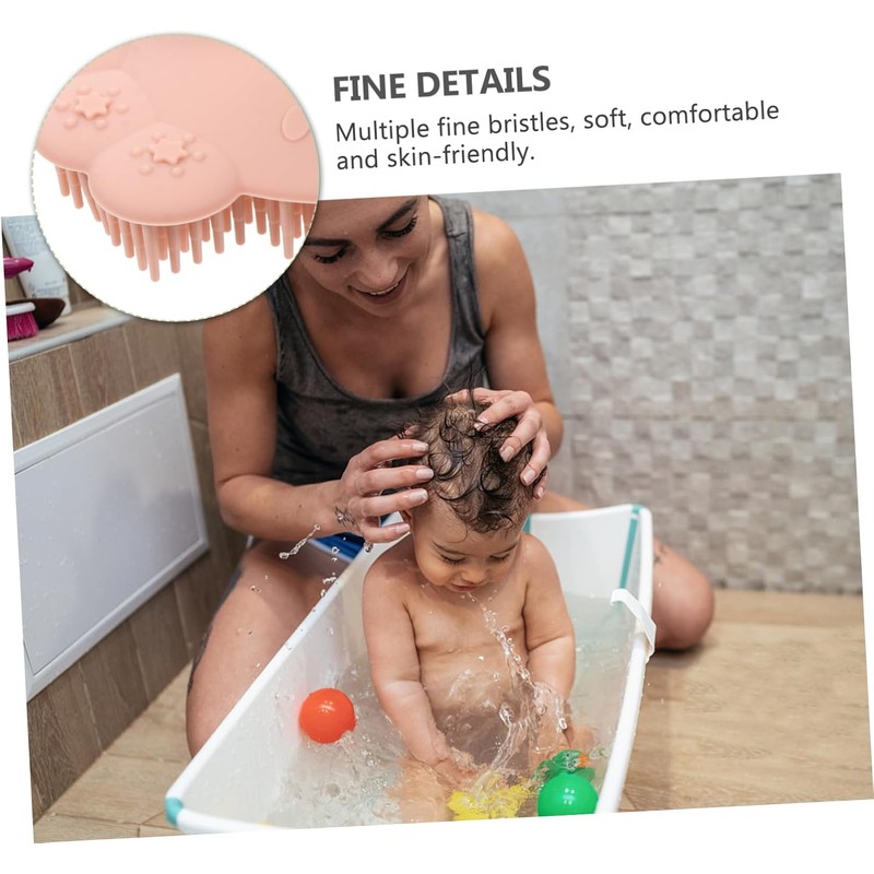 Champú de Silicona para de Bebé Cepillo de Baño Suave