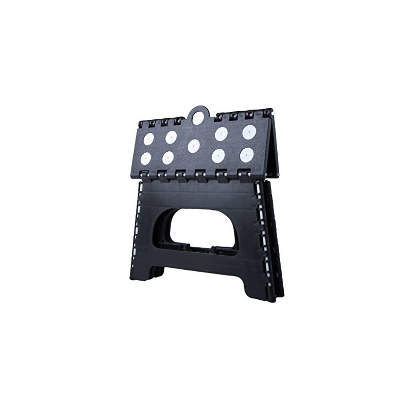 Range Kleen Black Foldable Single Step Stool, 2 inch folded